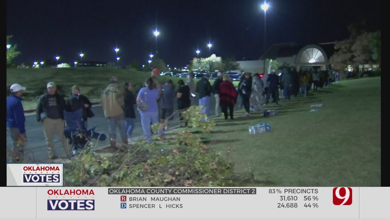 Large Lines Form In Oklahoma Precincts For Election Day