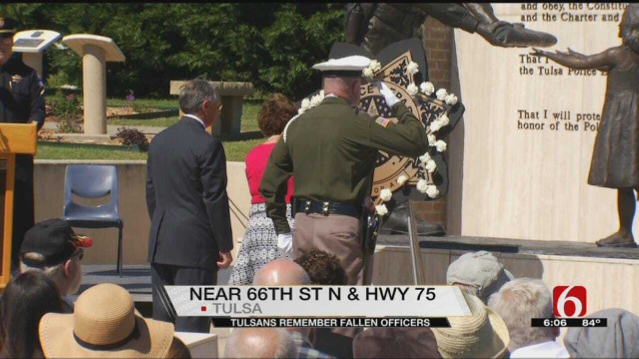 Dozens Honor Fallen Tulsa Officers