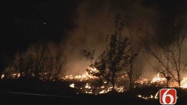 Tess Maune Reports On Tulsa County Grass Fire