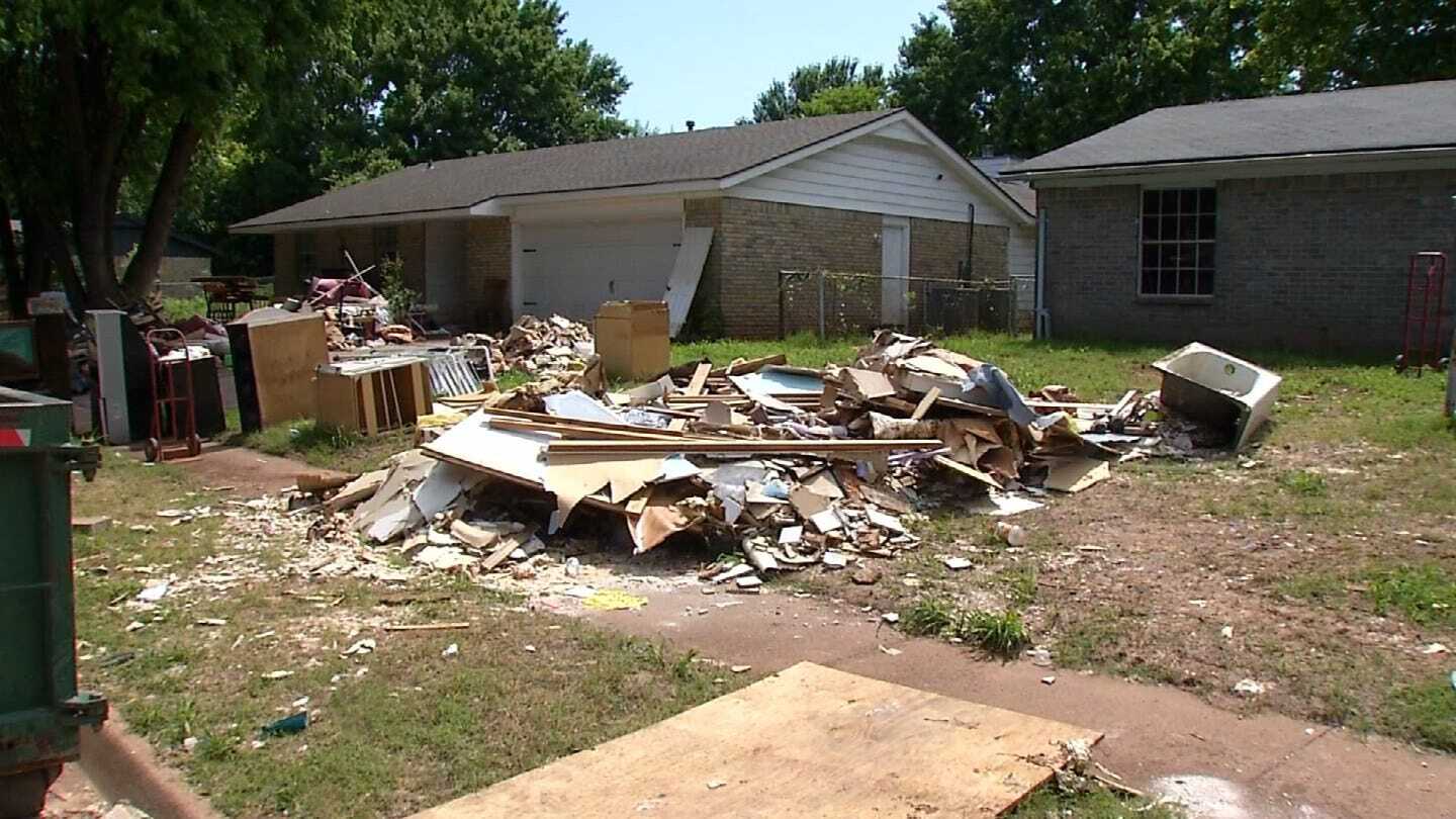 Sand Springs Residents Continue To Clean Out Homes