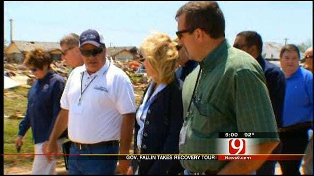 Oklahoma Governor Tours Moore To Monitor Tornado Recovery Efforts