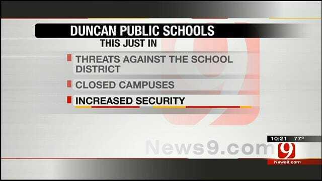 Duncan Public Schools To Increase Security After Receiving Threats