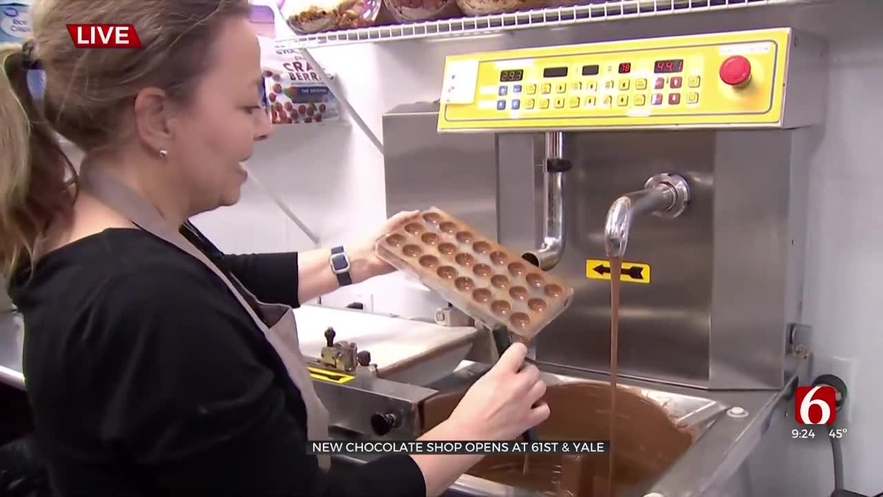 Watch: New Chocolate Shop Opens In Tulsa 