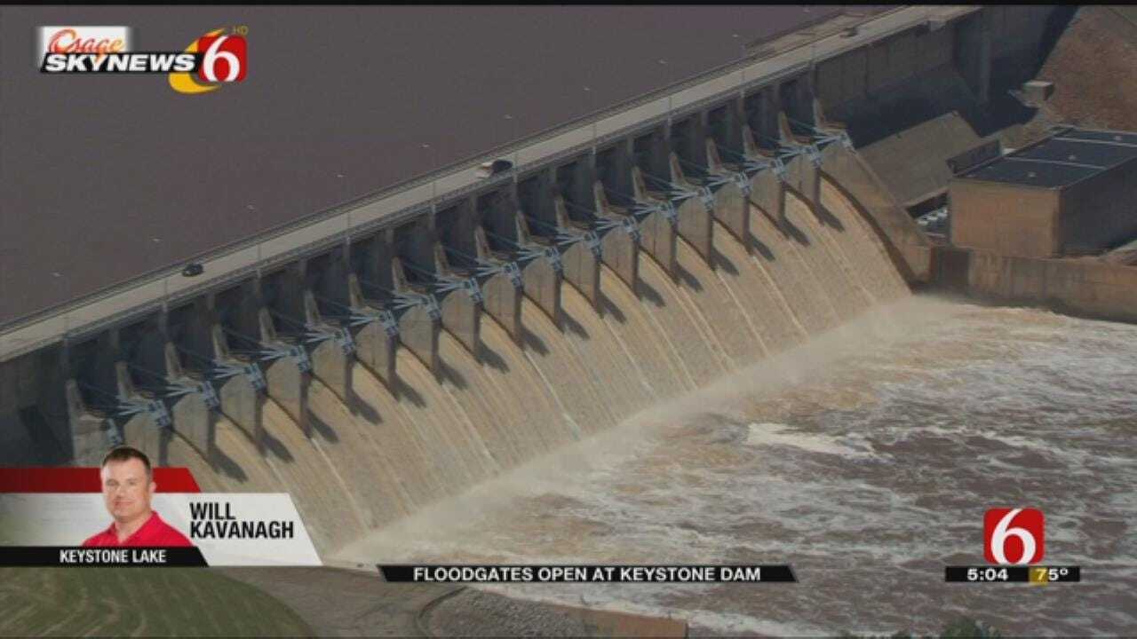 Gates Open At Keystone Dam