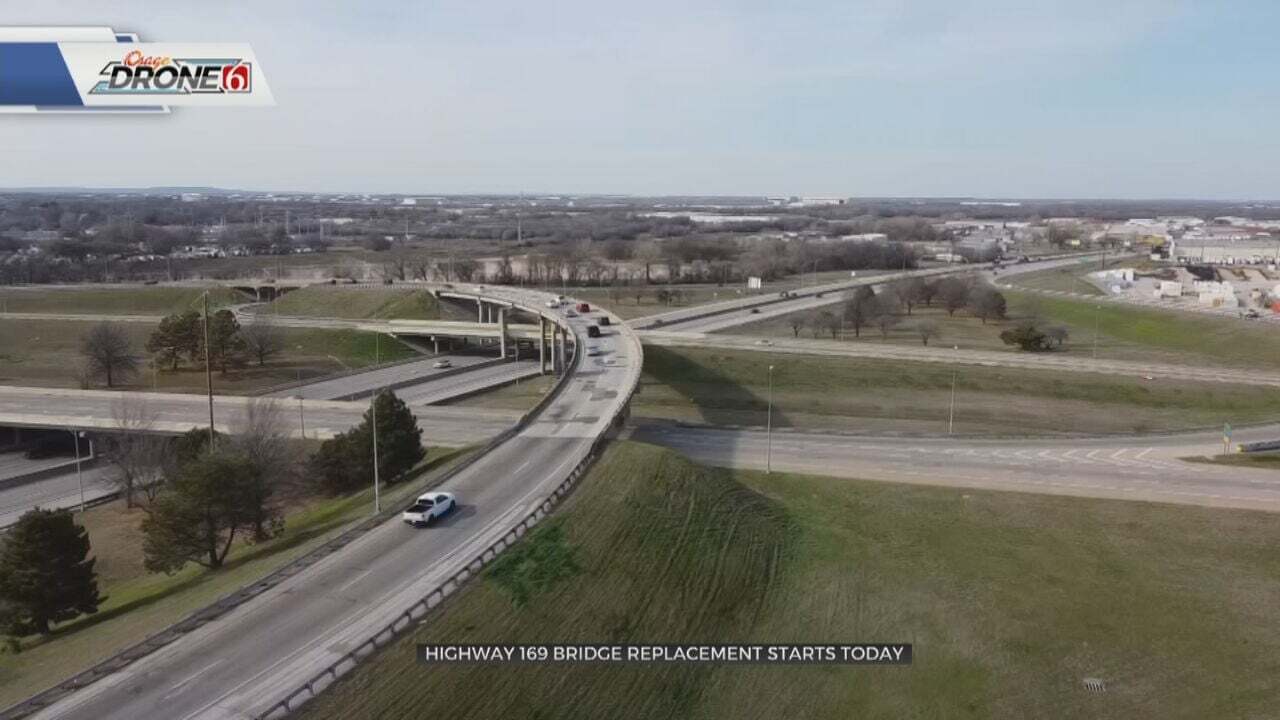 Lane Closures Planned As Work To Replace Aging Tulsa Highway Bridge Begins