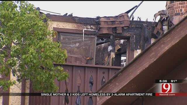Massive Fire In NW OKC Leaves More Than A Dozen Families Homeless