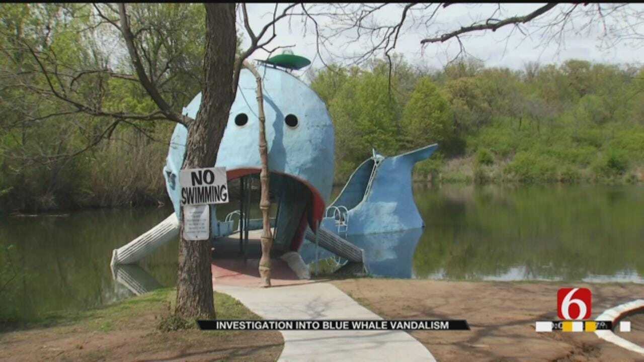 Catoosa's Blue Whale Gets Security Update After Vandalism