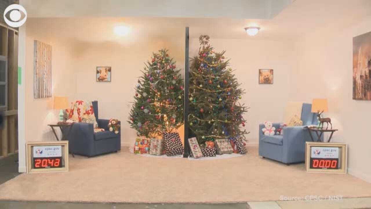 CPSC Demonstrates Potential Christmas Tree Fires, Safety Tips