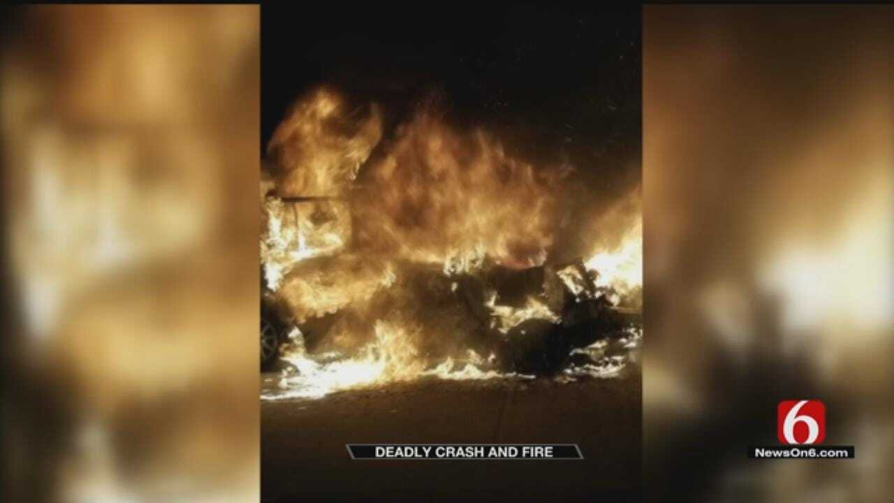 1 Dead, 1 Injured After Fiery Crash On I-44