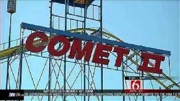 Tulsa State Fair's Comet 2 Roller Coaster