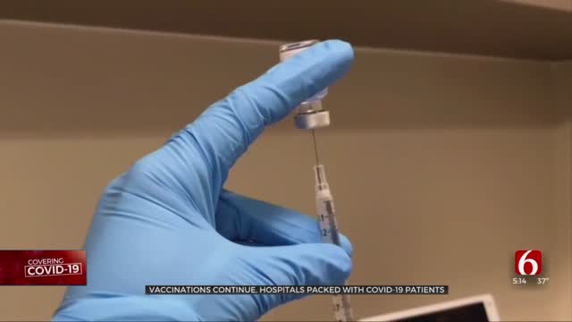 Vaccinations Continue, Oklahoma Hospitals Packed With COVID-19 Patients 