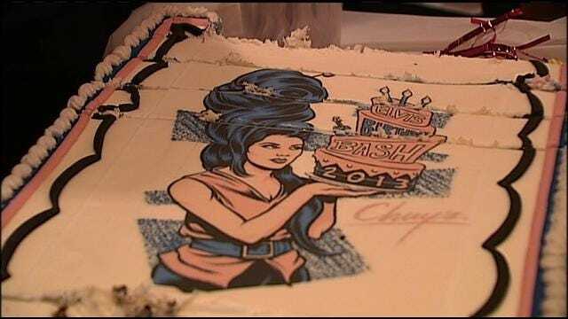 Workers At South Tulsa Restaurant Celebrate Birthday Of 'The King'