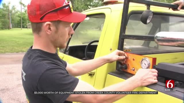 $5,000 Worth Of Equipment Stolen From Creek Co. Volunteer Fire Department 