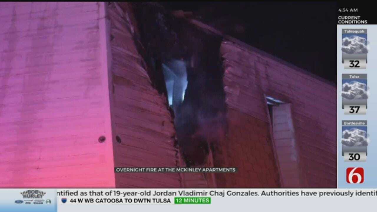 Fire Destroys Tulsa Apartment