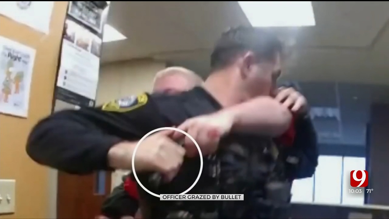 Video Released: Officer Grazed By Bullet At Crisis Center