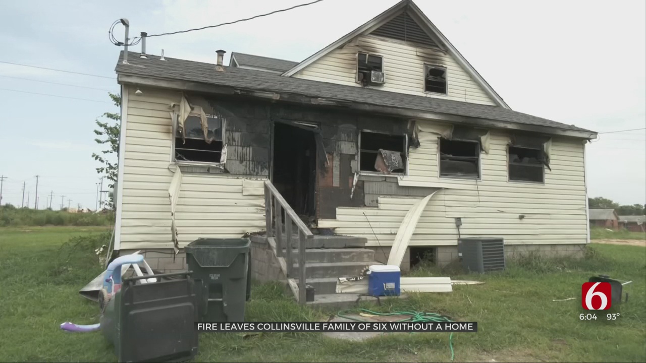 Fire Leaves Collinsville Family Of 6 Without Home 