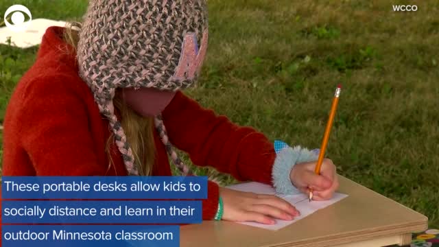 Watch: Teacher, Parent Come Up With Innovative Way To Help Students Learn While Physical Distancing
