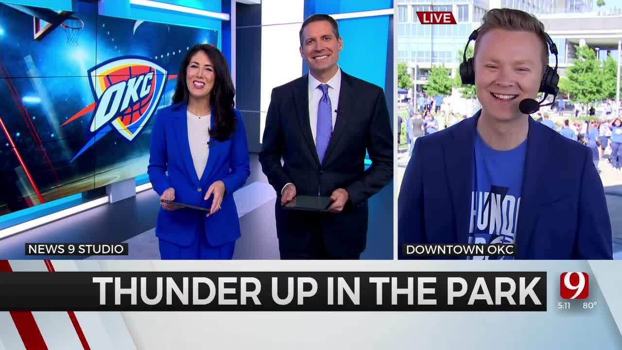 Thunder Up In The Park Is Back For Round 2 Of The NBA Playoffs