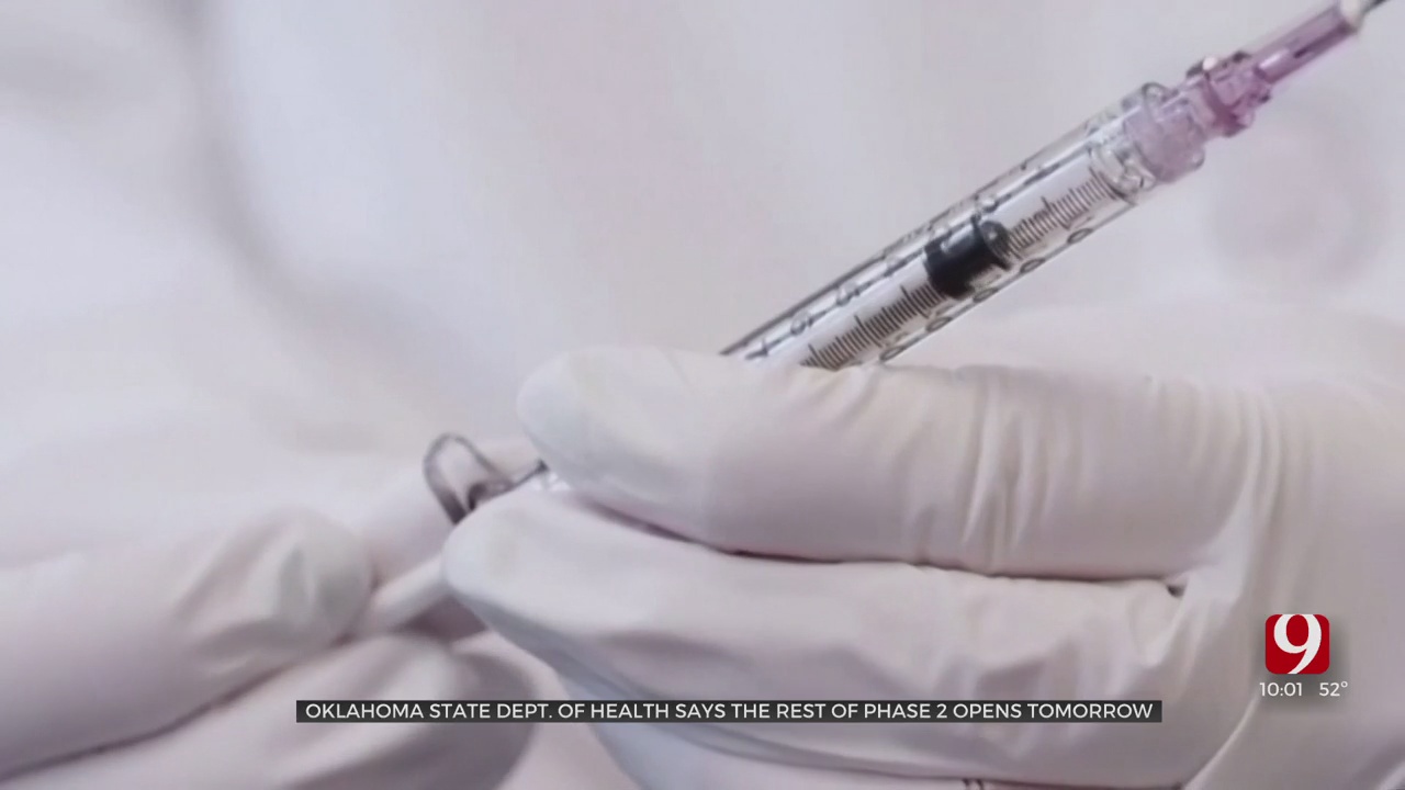 More Oklahomans Will Be Eligible For COVID Vaccine As Phase 2 Continues 
