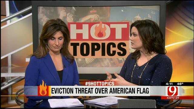 Hot Topics: Eviction Threat Over American Flag