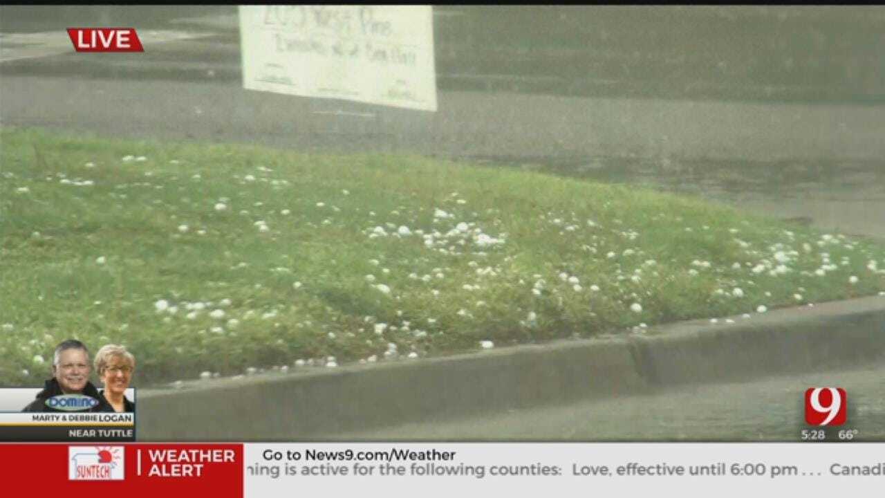 WATCH: Marty Logan Tracks Half-Dollar-Sized Hail In Moore