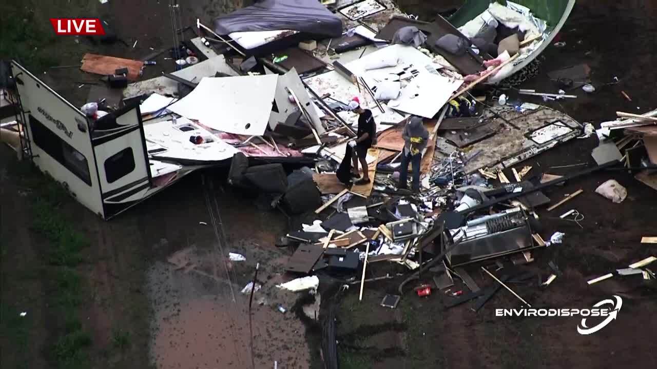 Oklahoma Storm Damage: Jim Gardner Surveys Calumet Damage In Bob Mills SkyNews 9