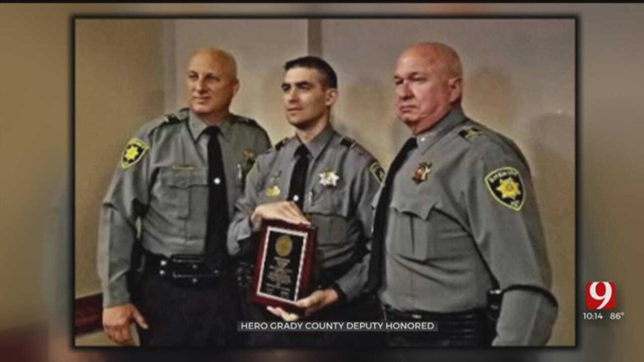 Grady County Deputy Receives 'Life-Saving' Award For Actions In Stabbing Case