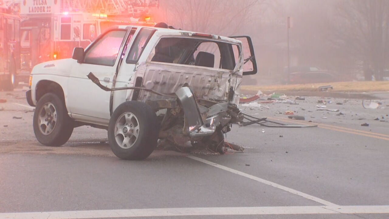Tulsa Police: 1 Person Hospitalized After Crash Involving Unlicensed Teenage Driver