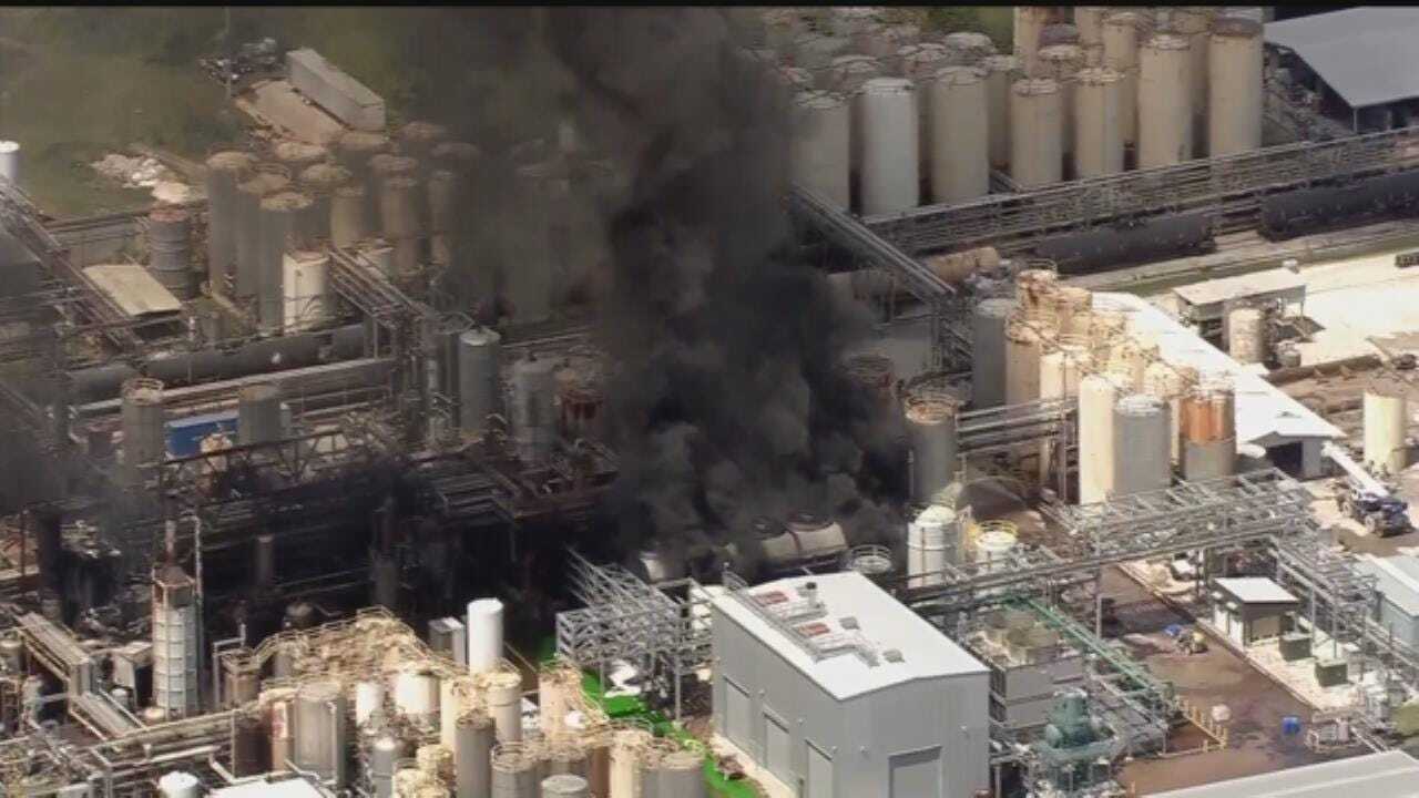WATCH: Chemical Plant Fire In Crosby, Texas