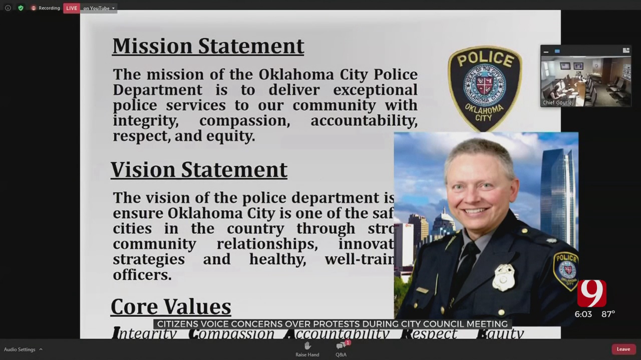OKC Residents Voice Concerns To Police Chief