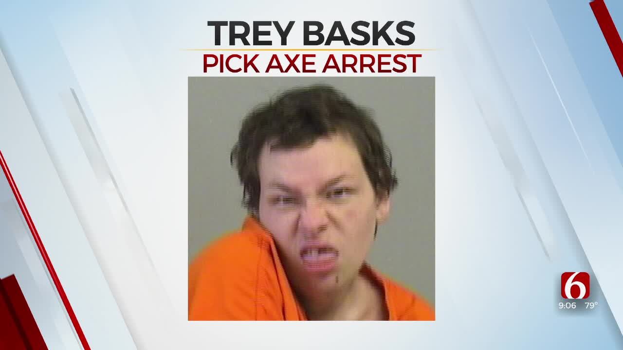Man Arrested After Police Say He Charged Animal Control Officer With Pick Axe