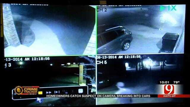 Choctaw Homeowners Catch Suspect On Camera Breaking Into Cars