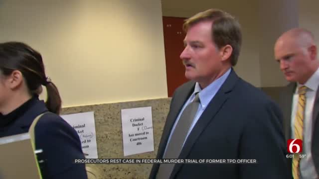Federal Prosecutors Rest Case In Trial Of Former Tulsa Police Officer 