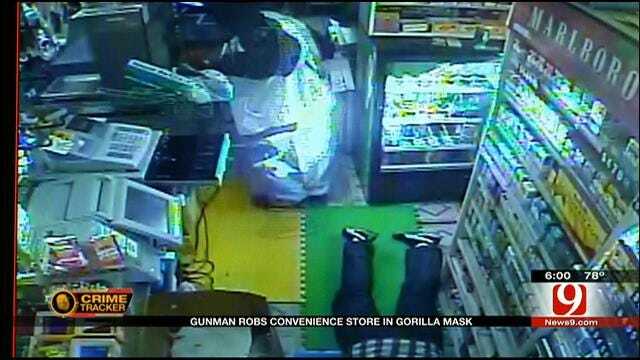 Police: Man Wearing Gorilla Mask Robs OKC Store At Gunpoint