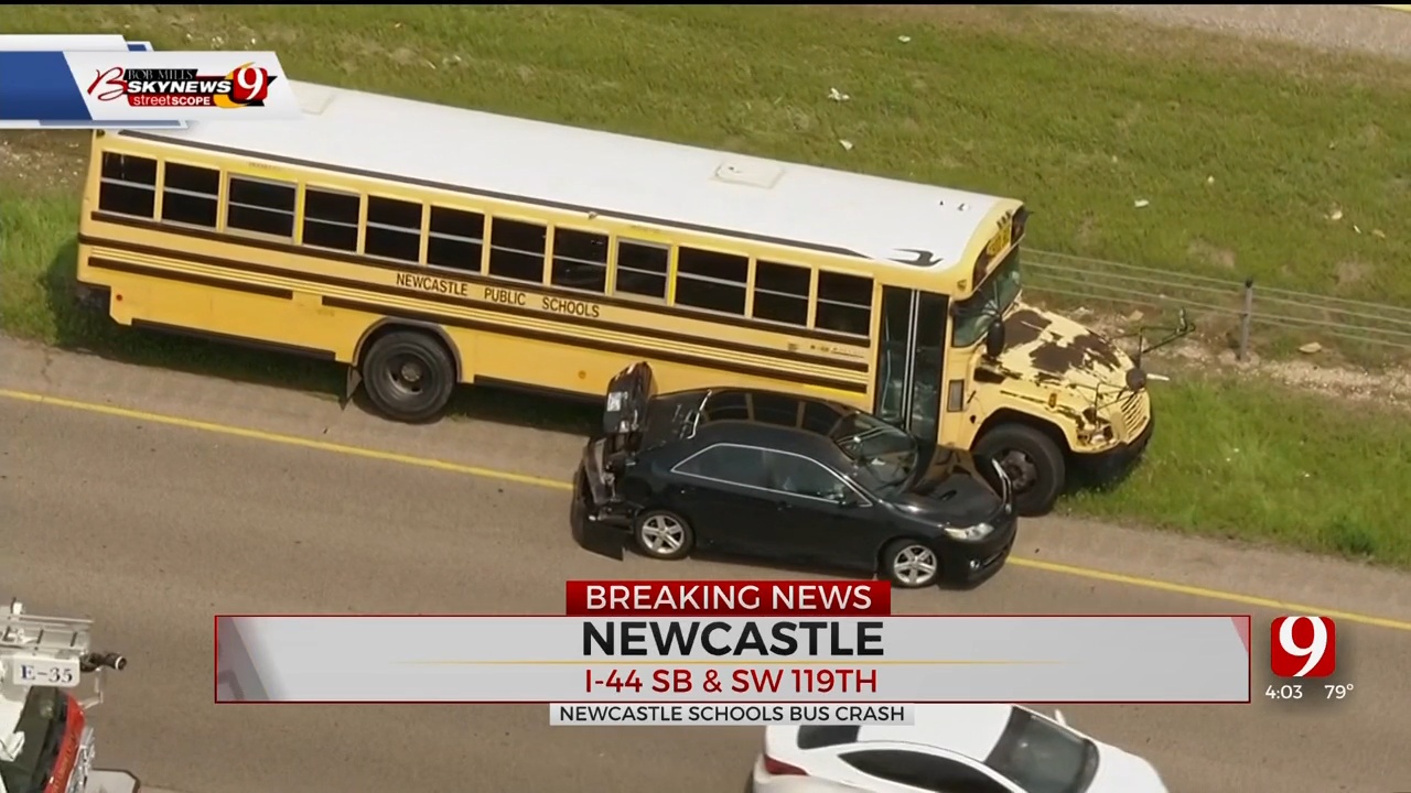 Authorities On The Scene Of School Bus Crash in SW OKC