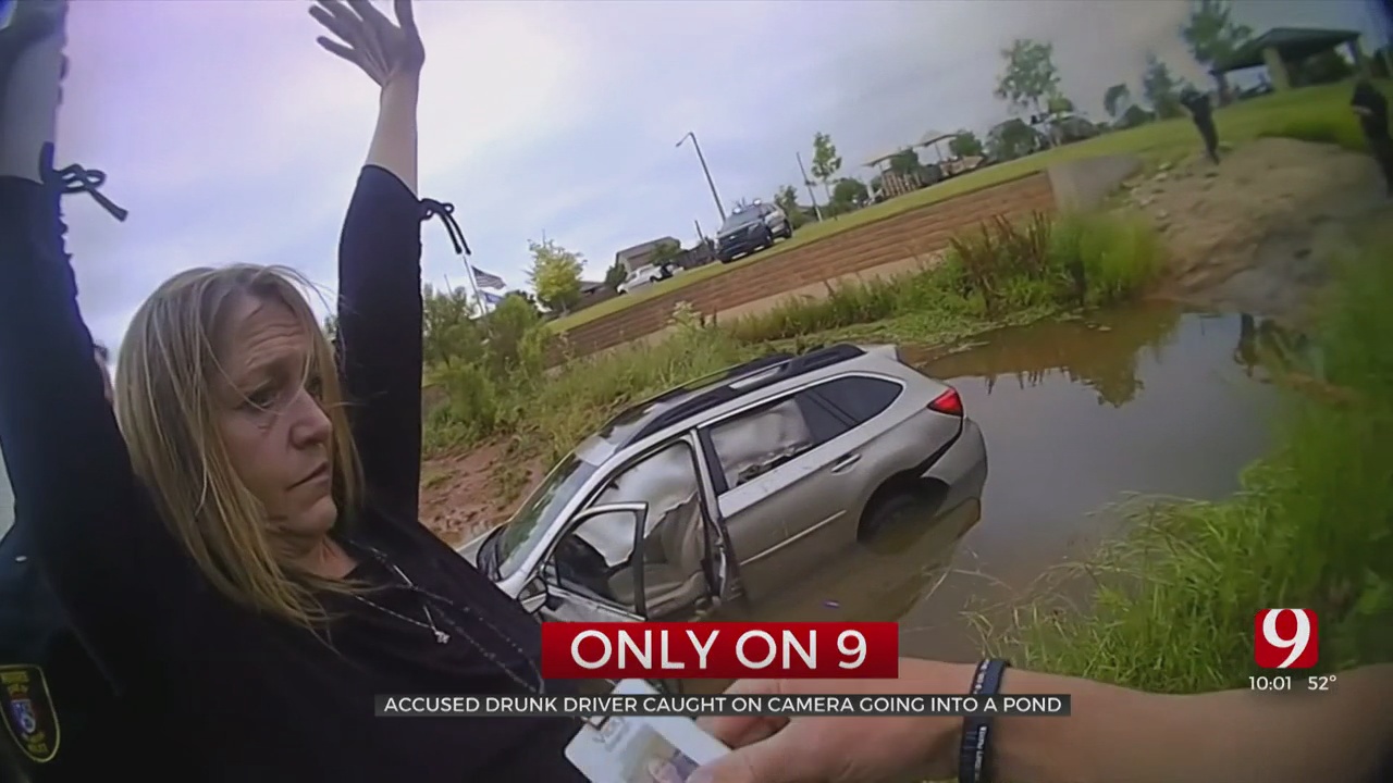 Woman Arrested After Allegedly Driving Drunk, Crashing Car Into Pond At Moore Park