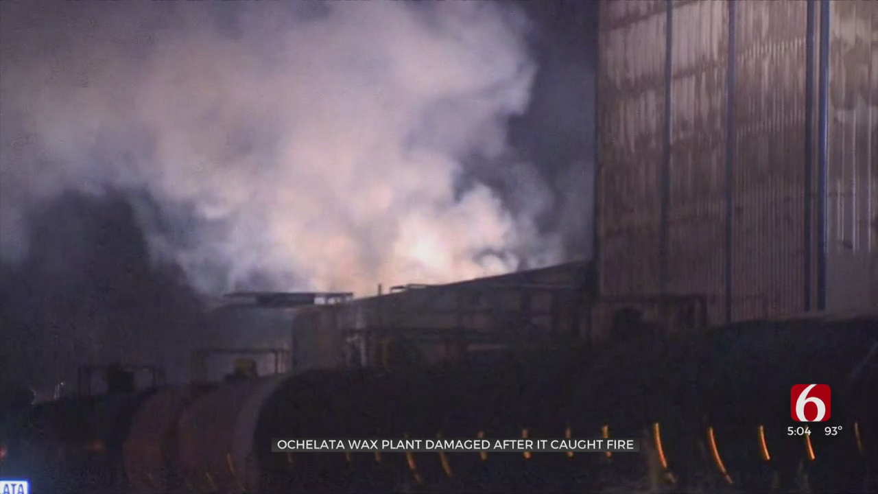 Firefighters To Monitor Hot Spots After Major Fire At Ochelata Wax Plant 