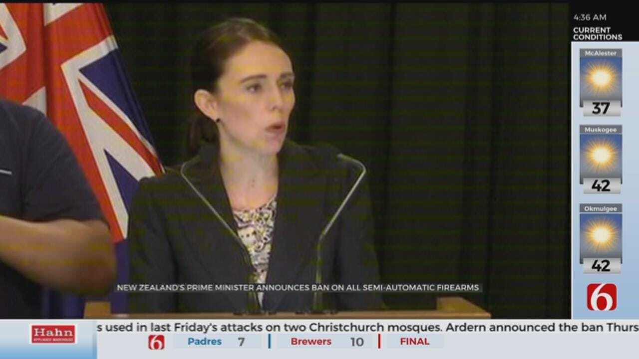 New Zealand PM Announces Semi-Automatic Weapons And Assault Rifles Ban