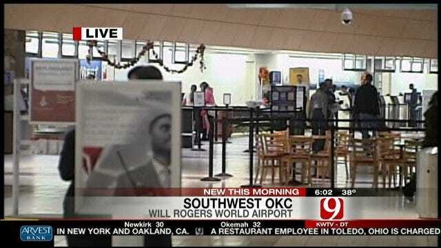 A Look At Will Rogers Airport During Thanksgiving Travel