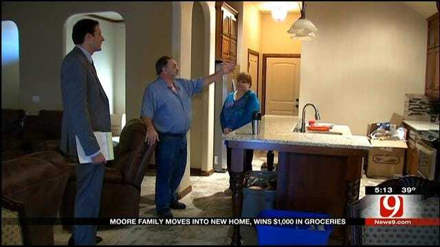 Moore Family That Lost Home Wins Grocery Giveaway