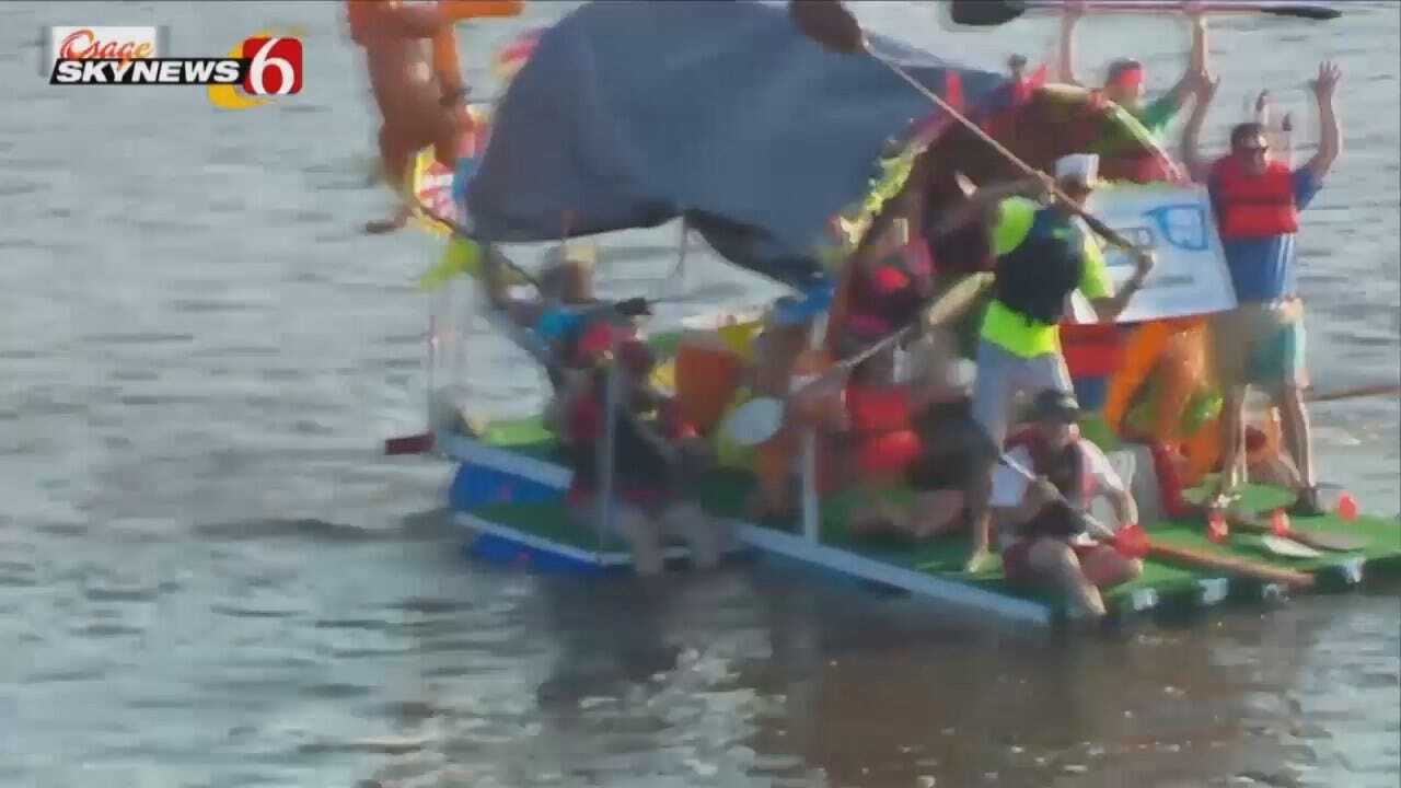 Osage SkyNews 6 HD Flies Over Tulsa Great Raft Race