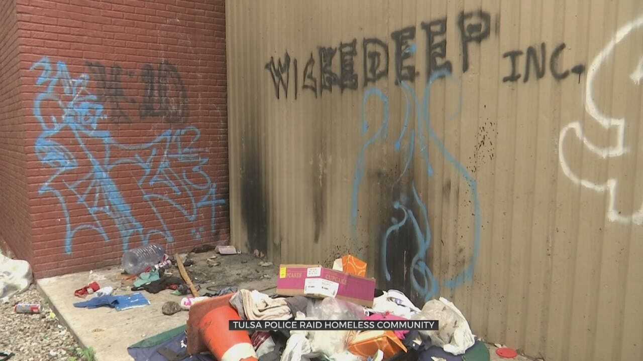 Homeless Camp Causes Health Hazards In Downtown Tulsa
