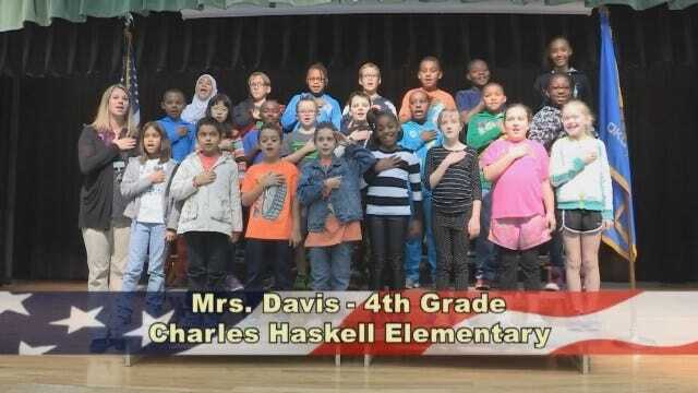 Mrs. Davis' 4th Grade Class Charles Haskell Elementary School