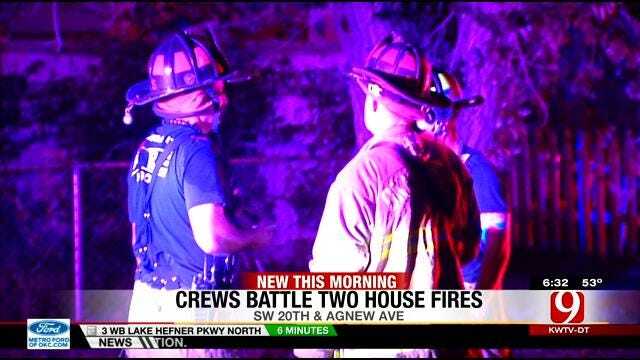 Firefighters Extinguish Two Overnight House Fires In OKC Metro