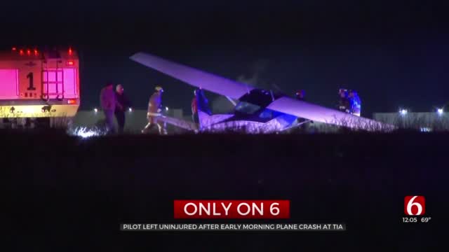 Plane Crash-Lands At Tulsa International Airport After Landing Gear Malfunction