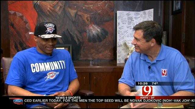 Westbrook Talks About Helping Out With Tornado Recovery