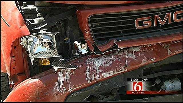 Tulsa House Burglar Rams Victim's Car