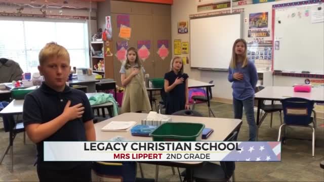 Daily Pledge: Mrs. Lippert's 2nd Grade Class