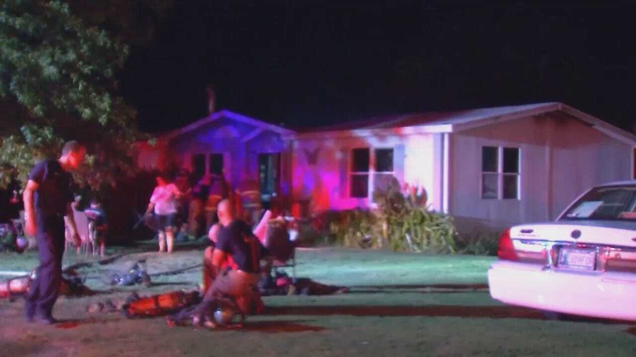 WEB EXTRA: Video From Scene Of Tulsa County House Fire