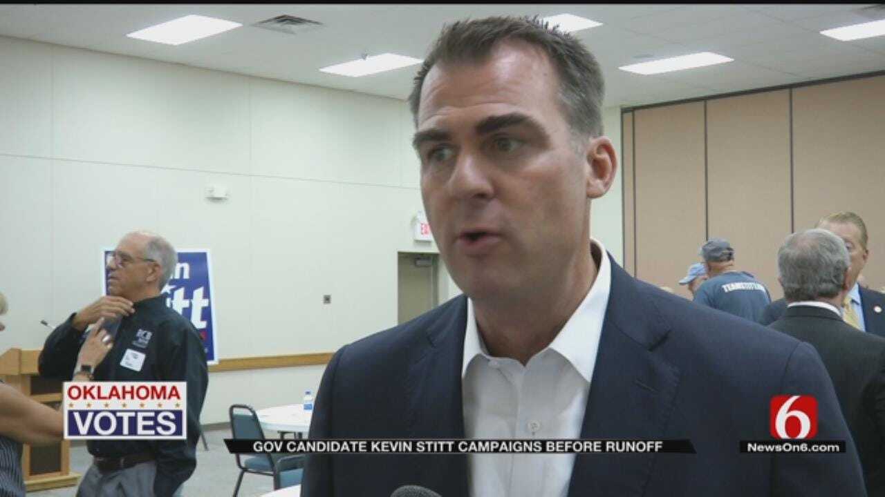Kevin Stitt Promotes Manufacturing Industry As Runoff Vote Nears